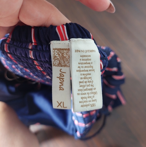 Japana Wide Leg Striped Jumpsuit cutout - Picture 7 of 7